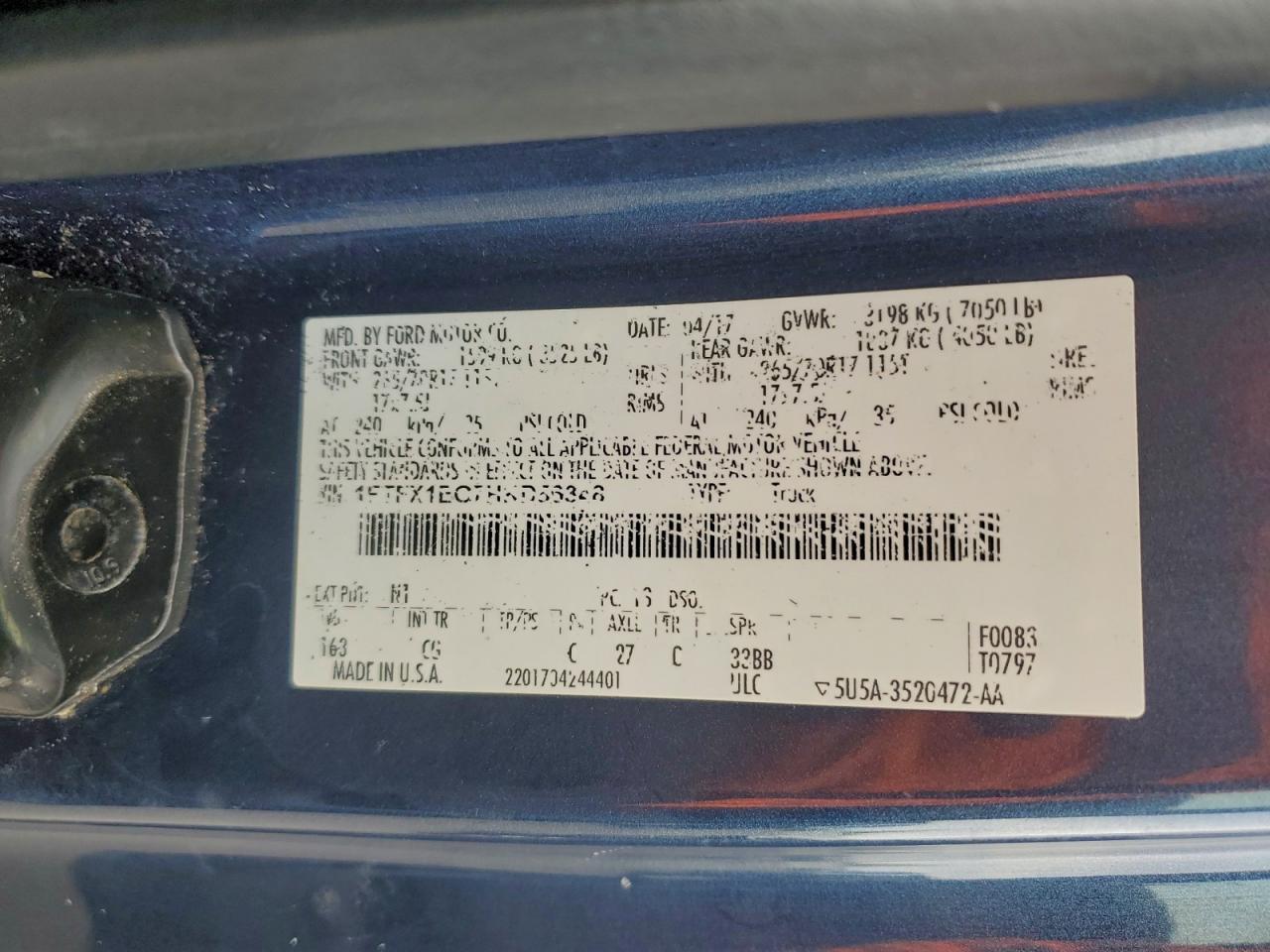 2017 FORD F-150