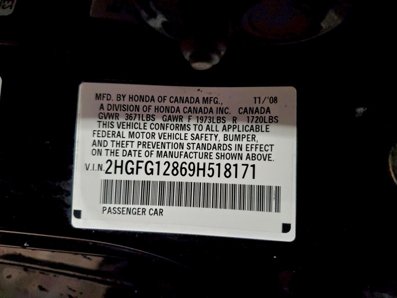 2009 HONDA CIVIC