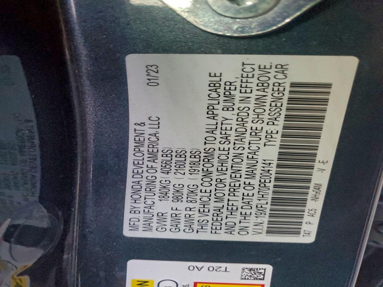 2023 HONDA CIVIC