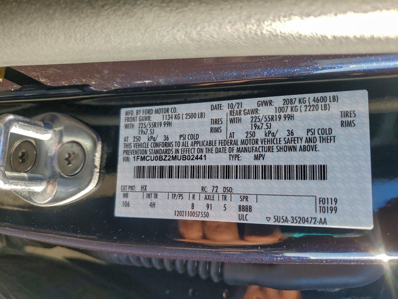 2021 FORD ESCAPE
