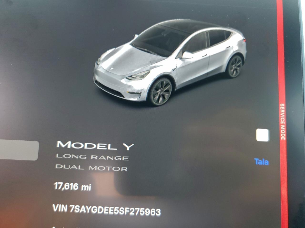 2025 TESLA MODEL Y
