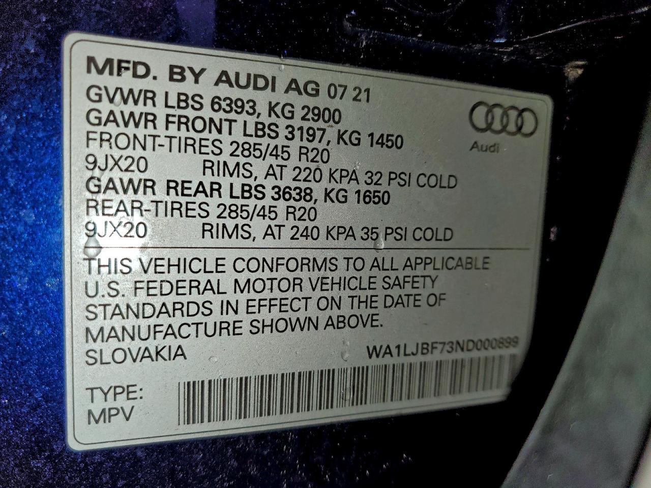 2022 AUDI Q7