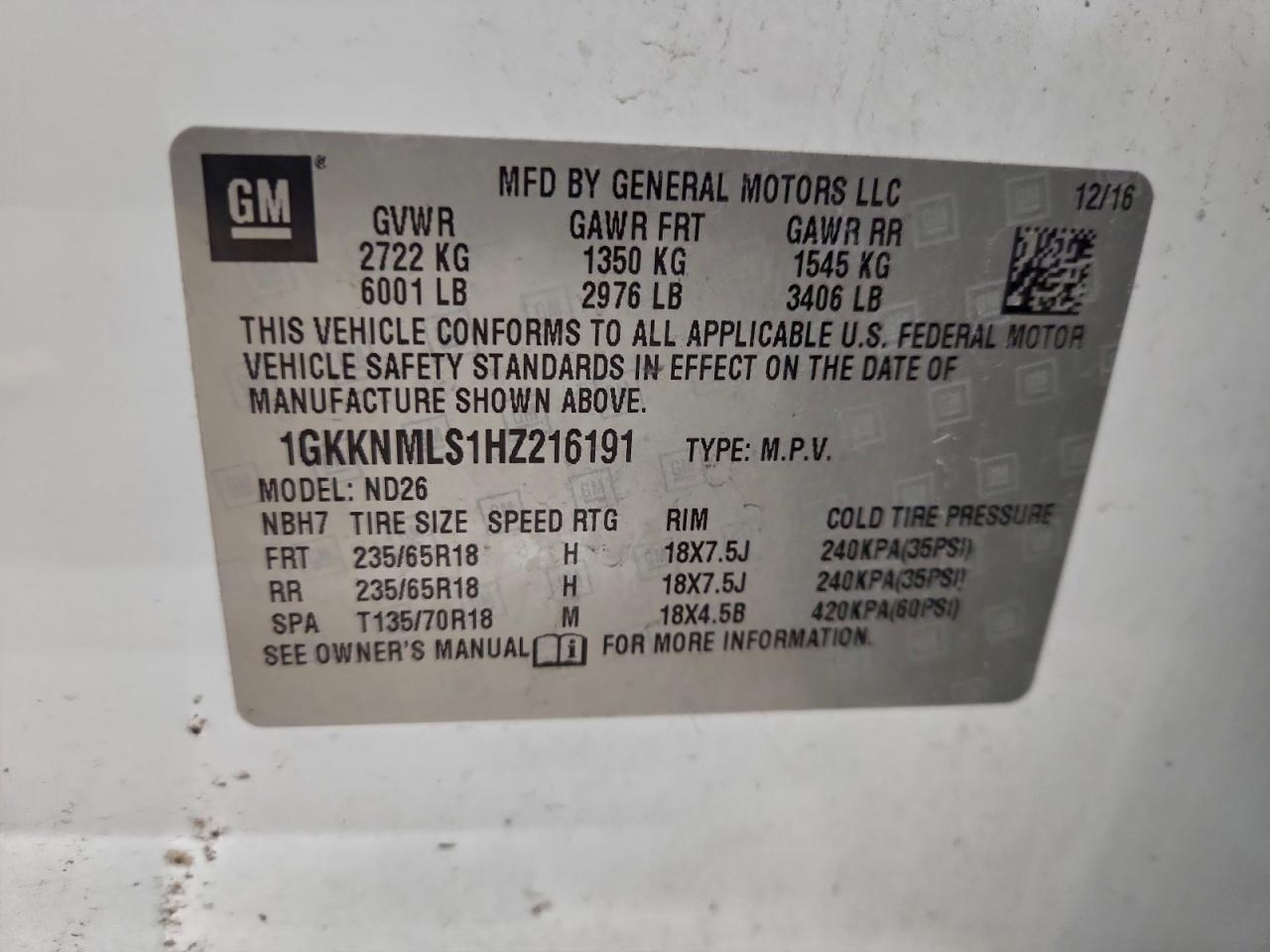 2017 GMC ACADIA