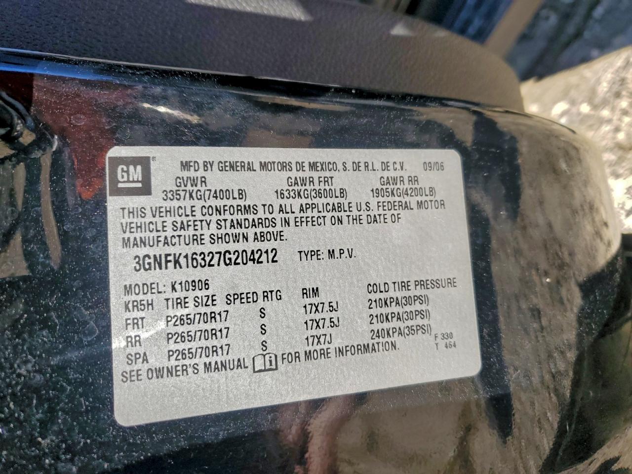2007 CHEVROLET Suburban