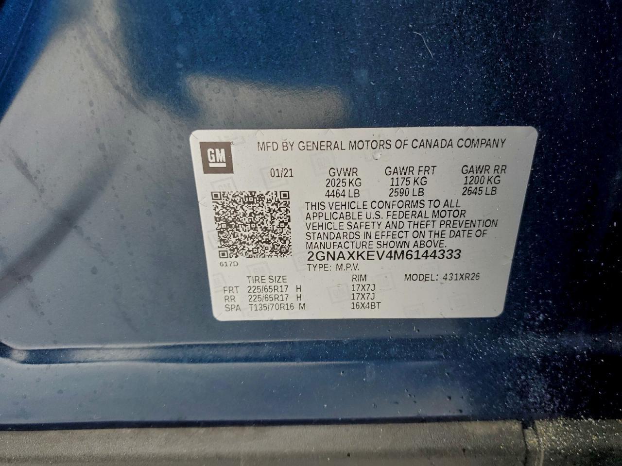 2021 CHEVROLET EQUINOX