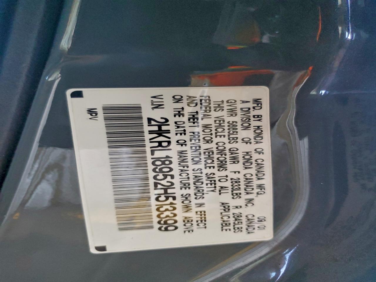 2002 HONDA ODYSSEY