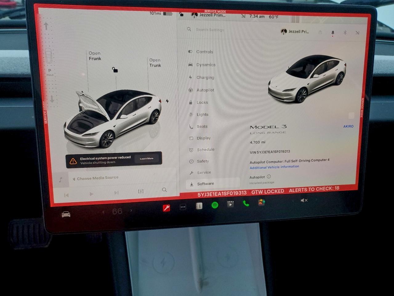 2025 TESLA MODEL 3