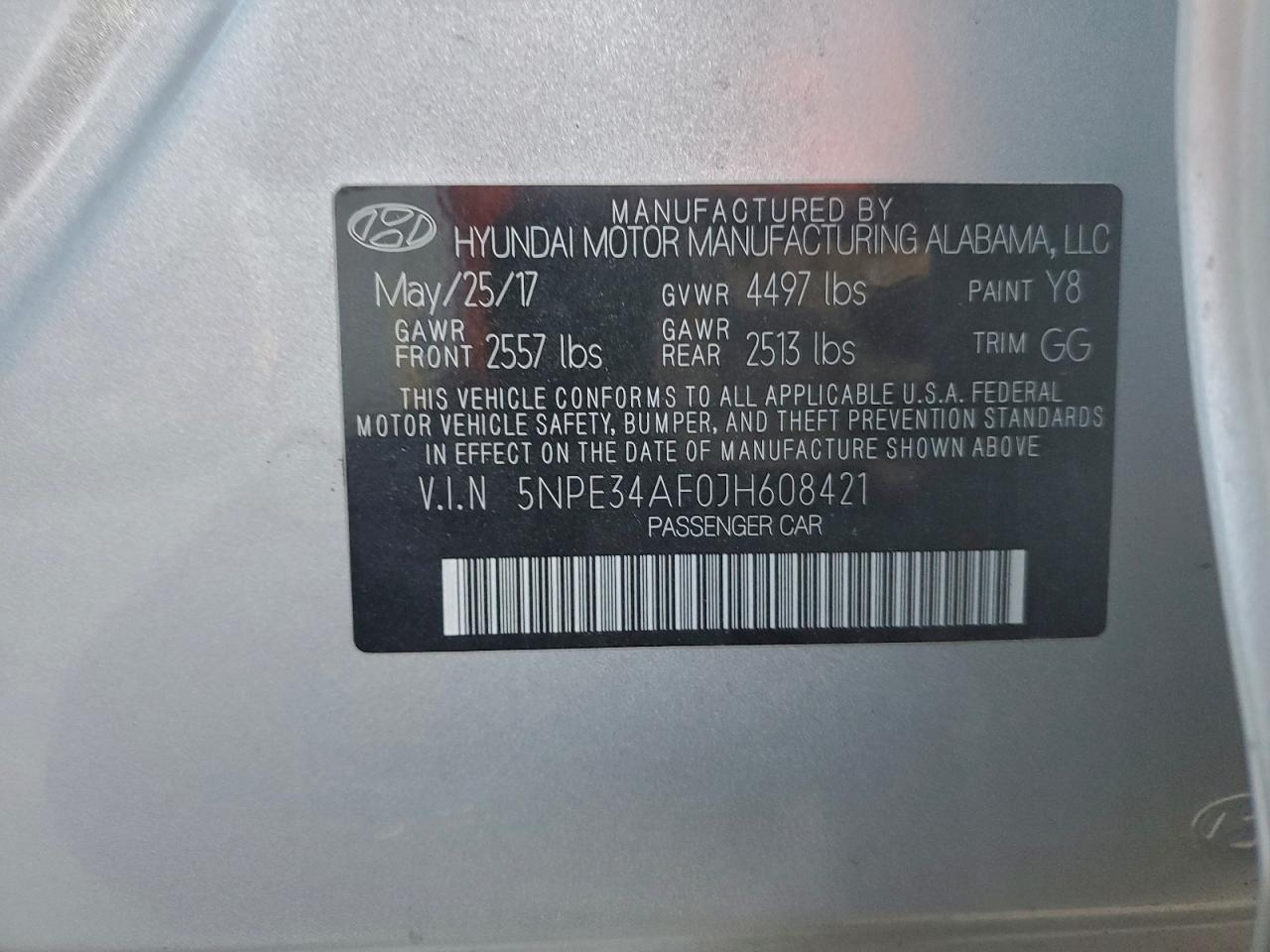 2018 HYUNDAI SONATA