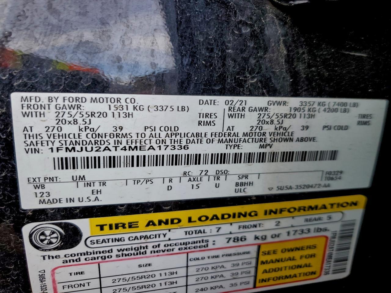 2021 FORD Expedition