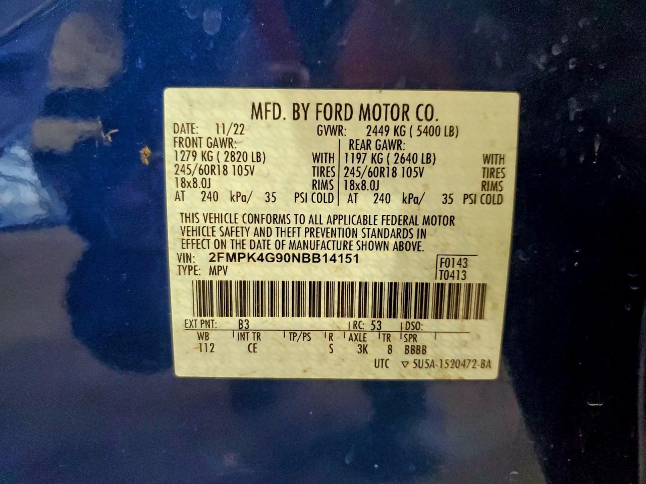 2022 FORD EDGE