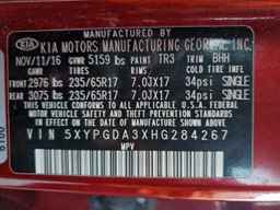 2017 KIA SORENTO