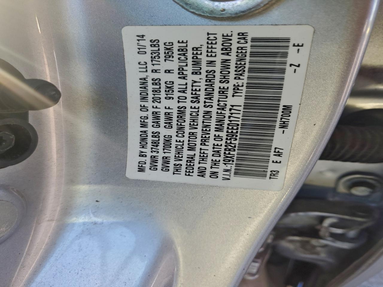 2014 HONDA CIVIC