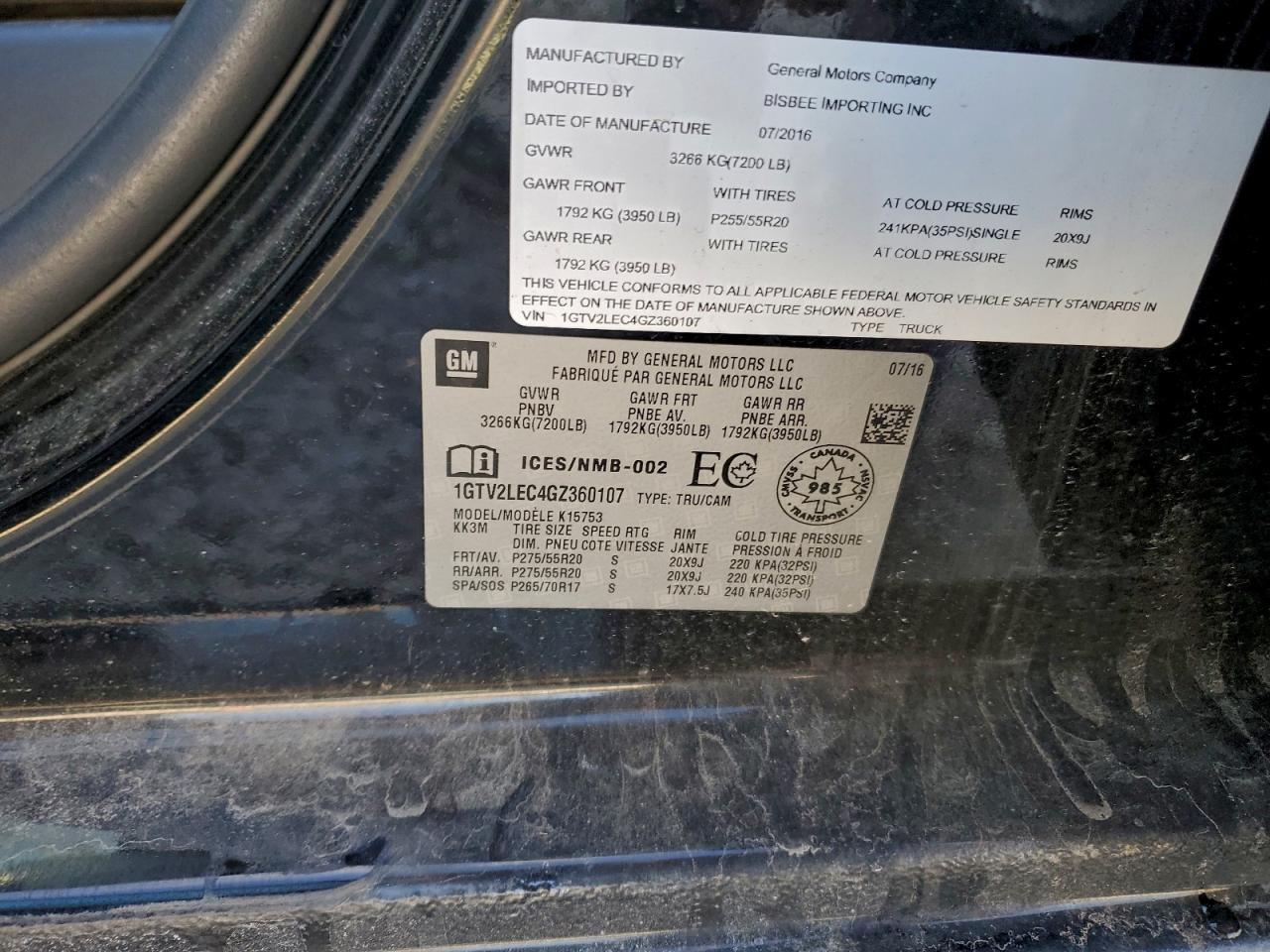2016 GMC Sierra