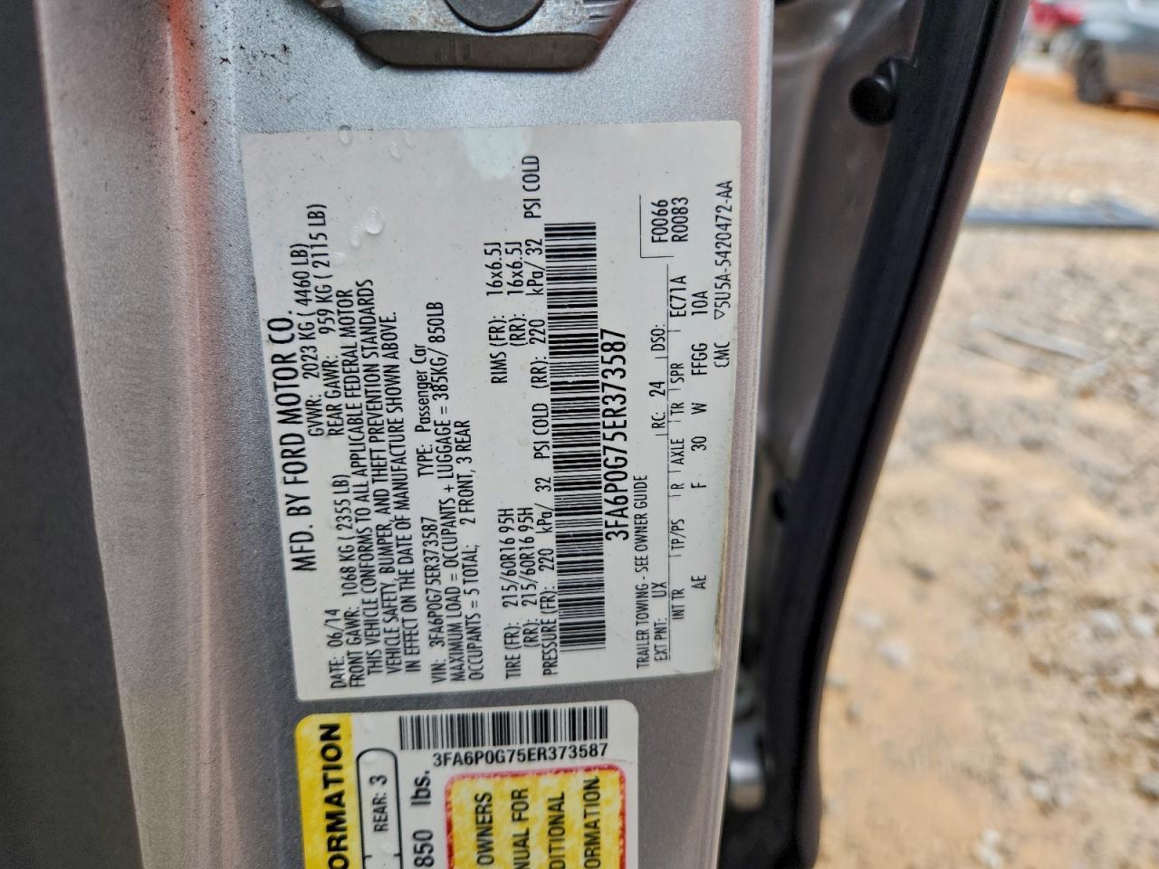 2014 FORD FUSION