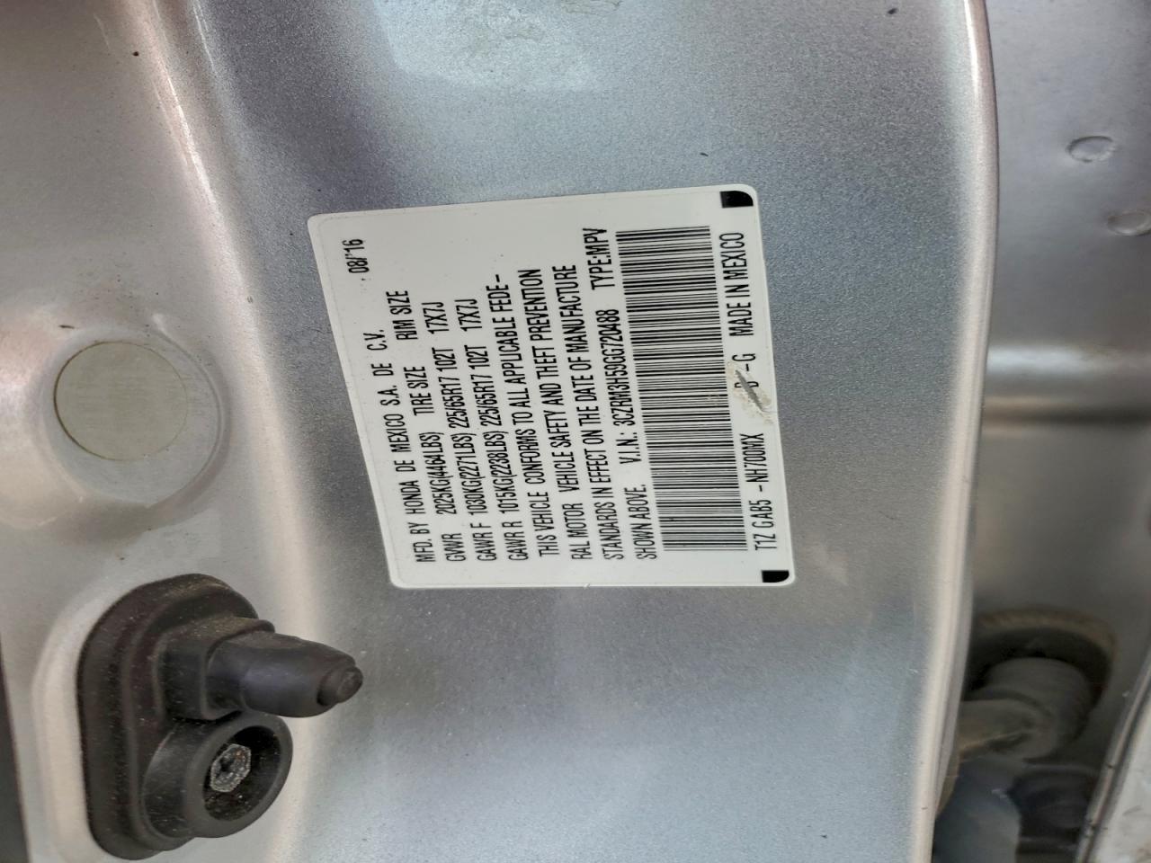 2016 HONDA CR-V