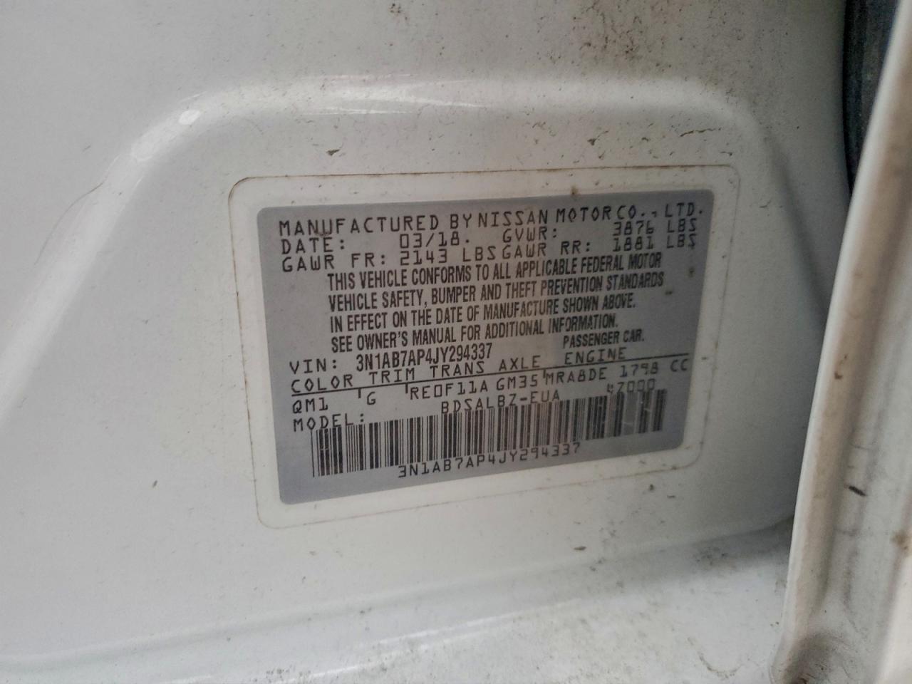 2018 NISSAN SENTRA