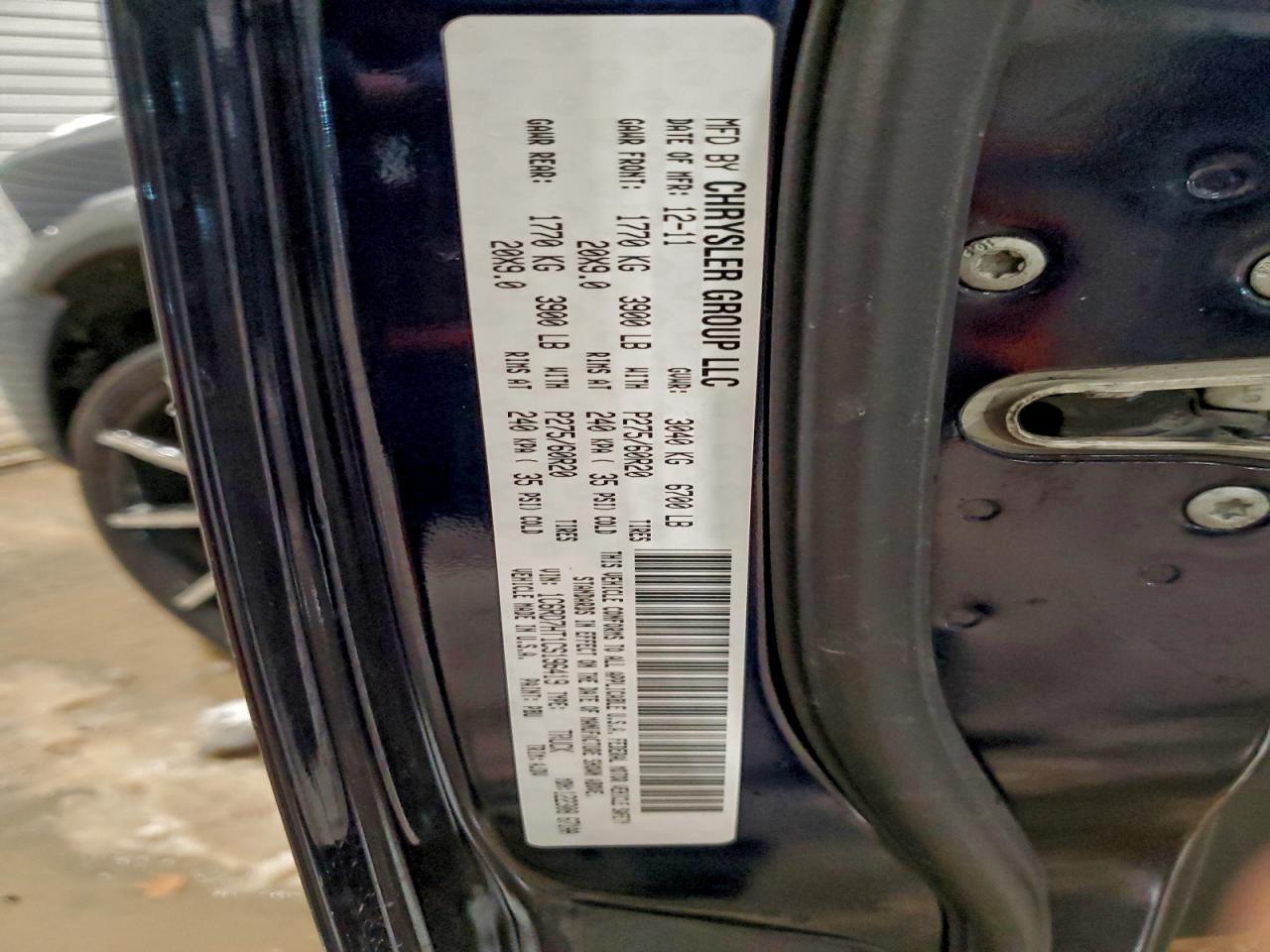 2012 DODGE RAM 1500