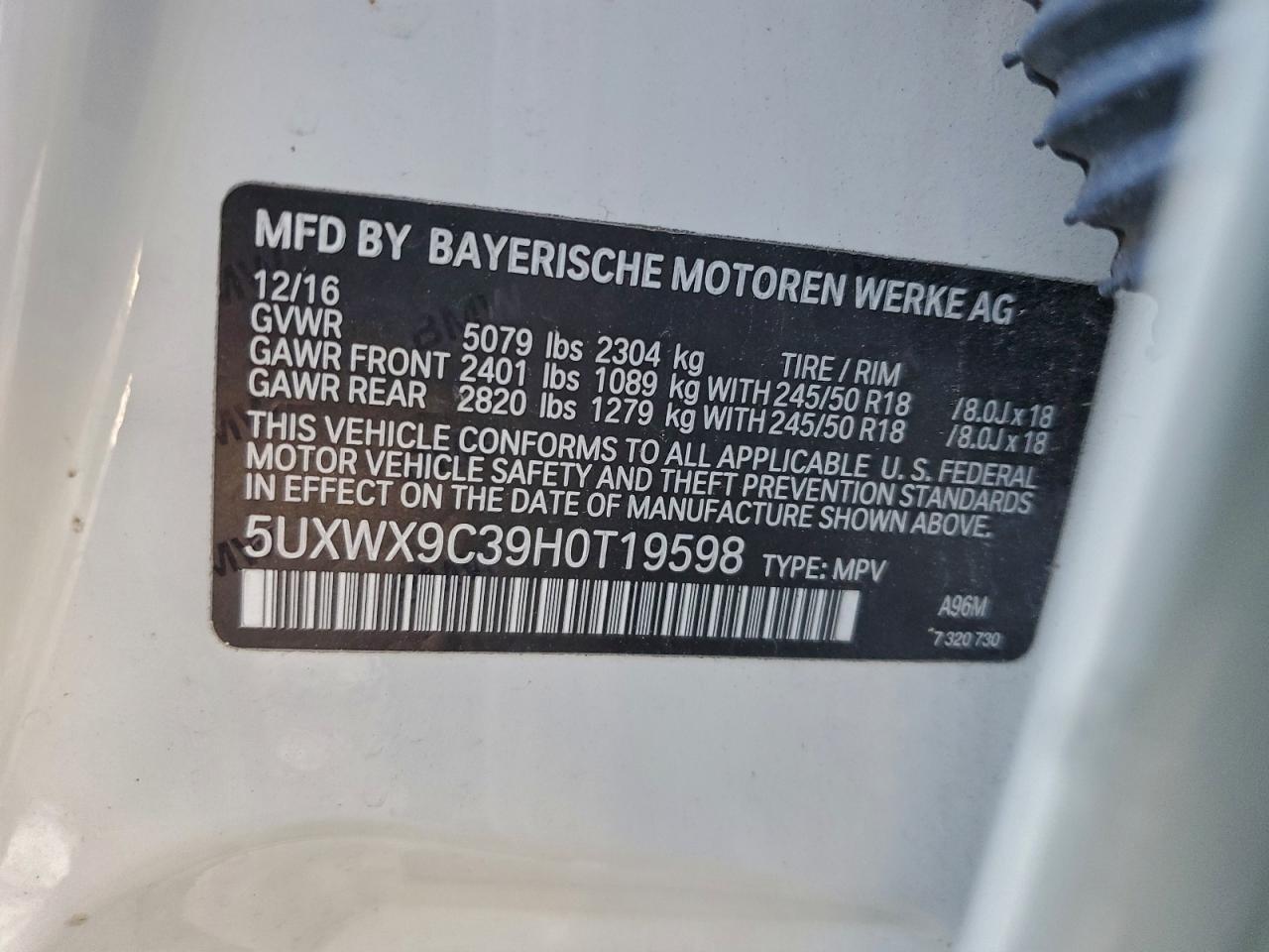 2017 BMW X3