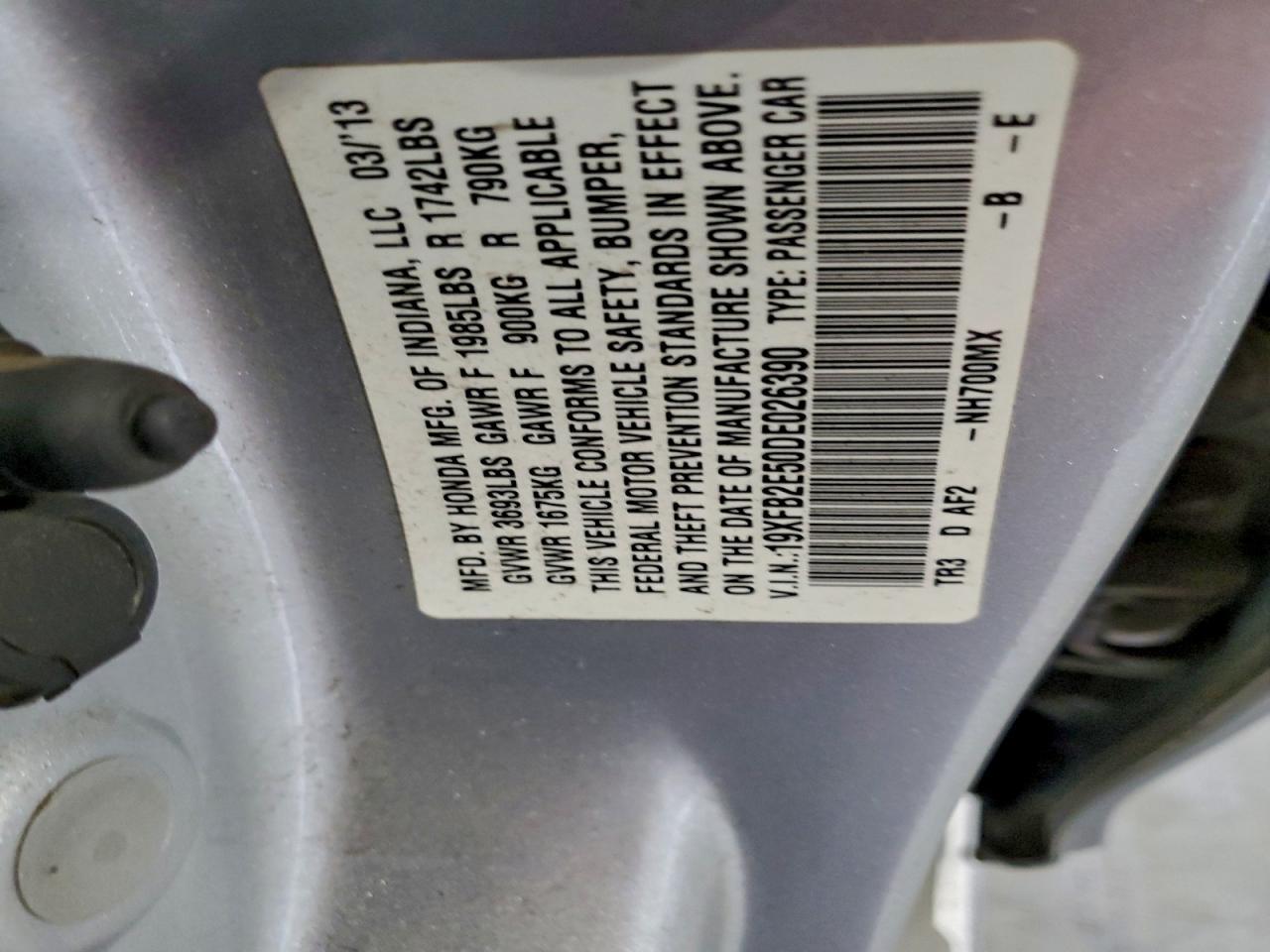 2013 HONDA CIVIC