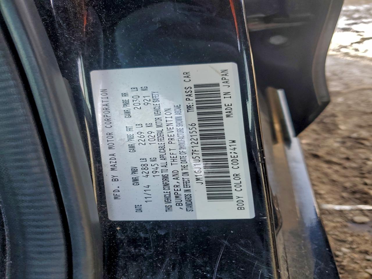 2015 MAZDA 6