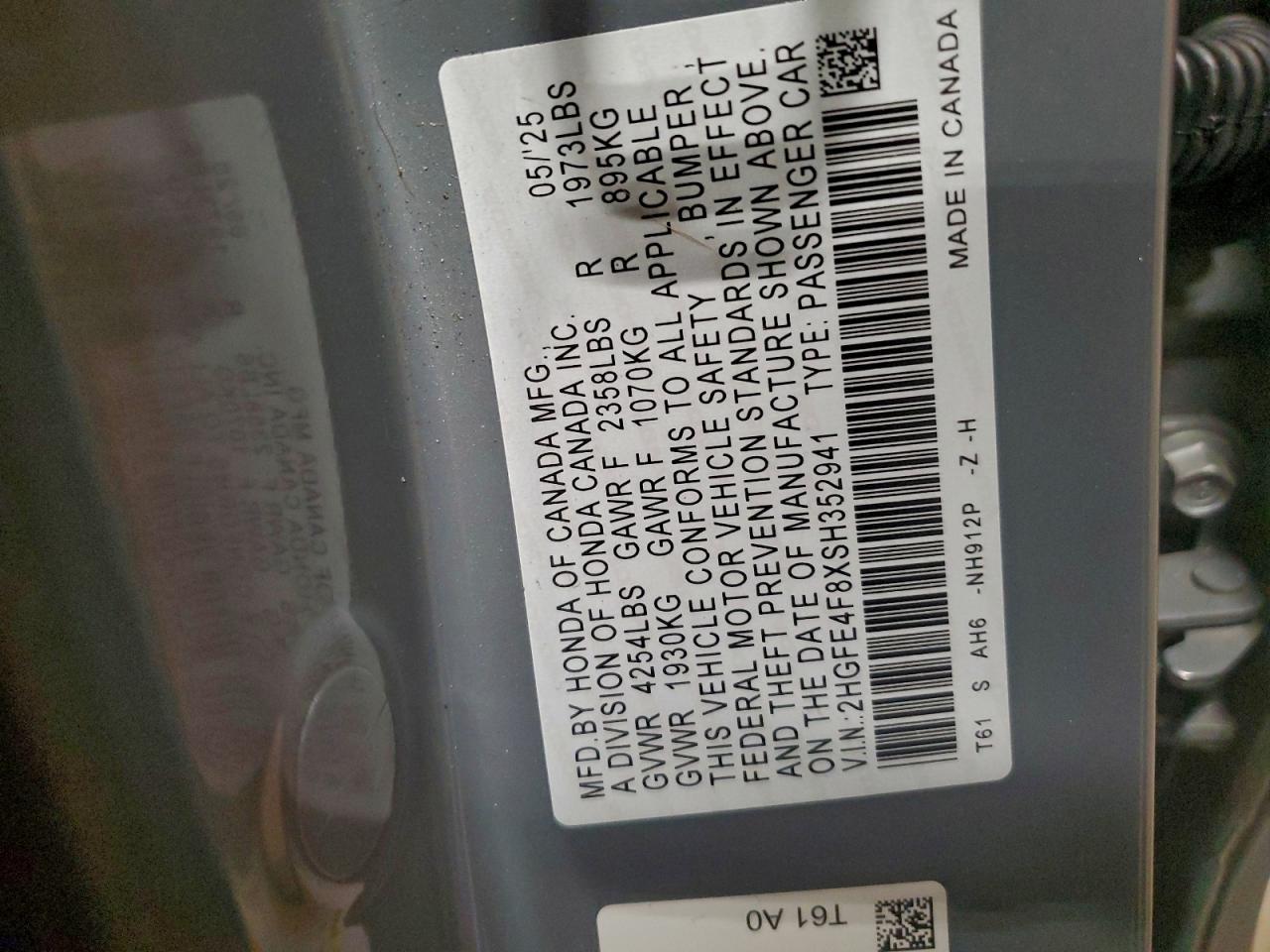 2025 HONDA CIVIC