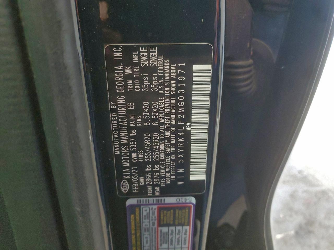 2021 KIA SORENTO