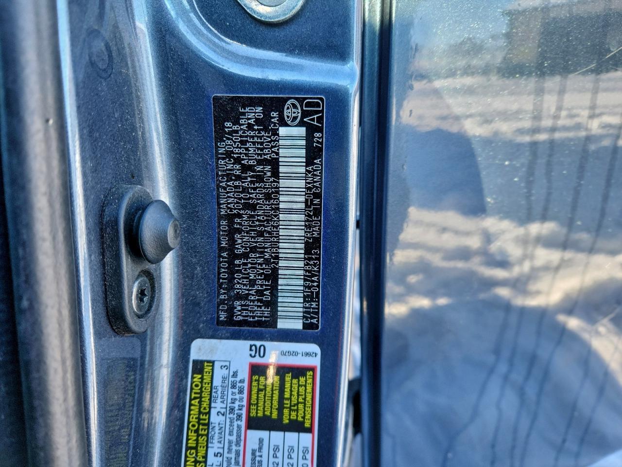 2019 TOYOTA COROLLA