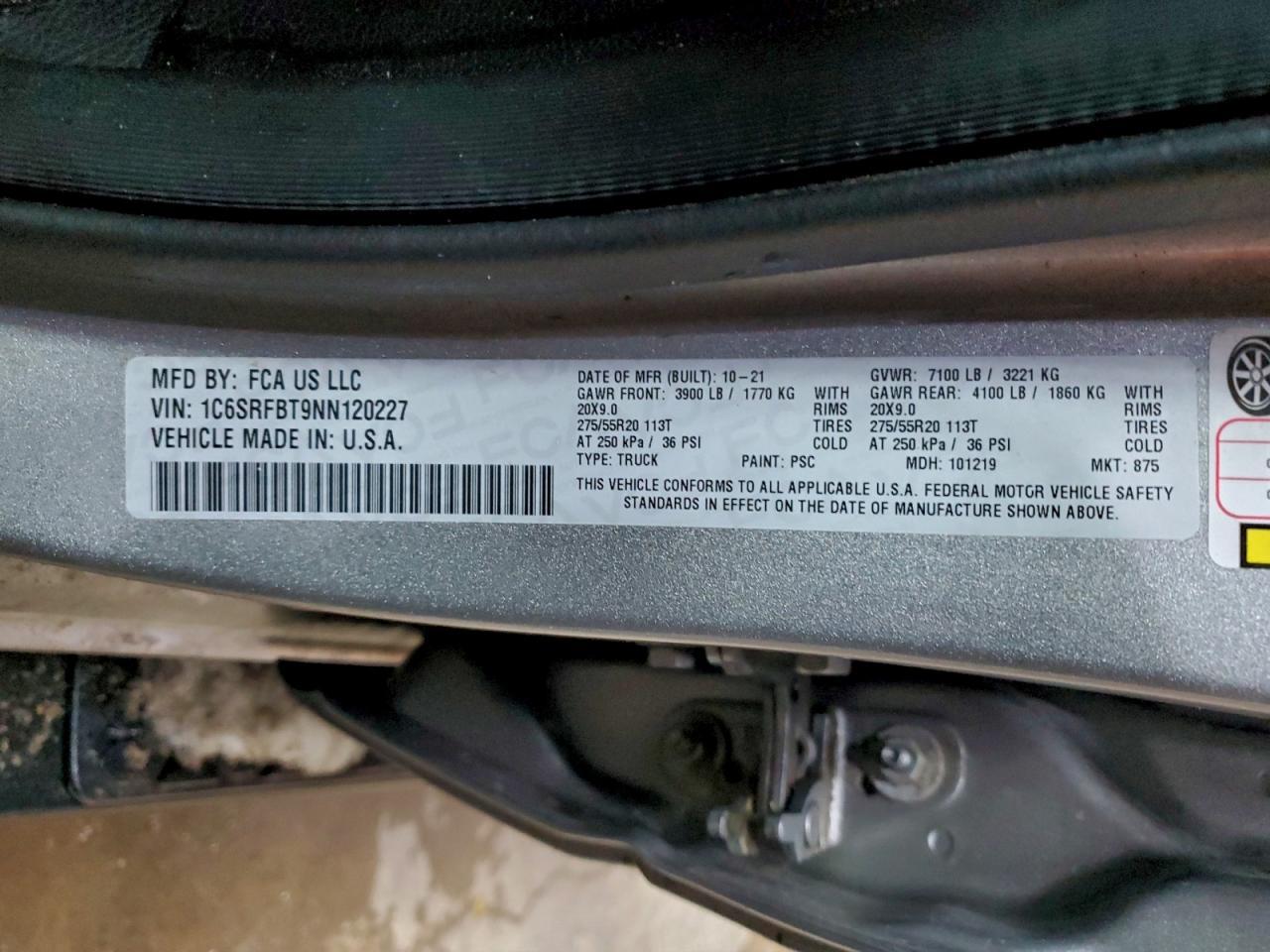 2022 RAM 1500