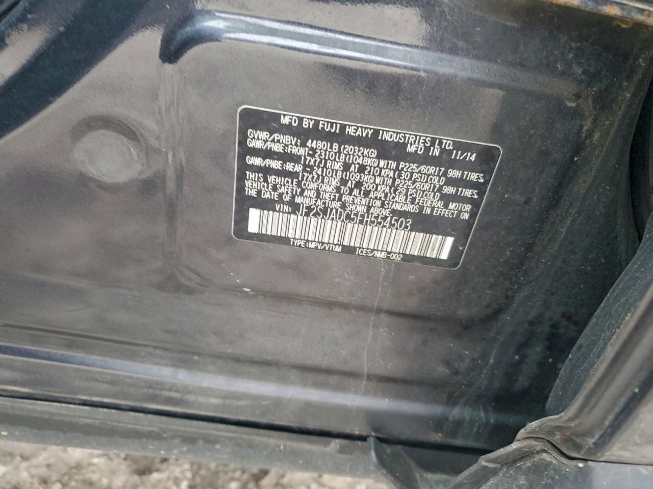 2015 SUBARU FORESTER