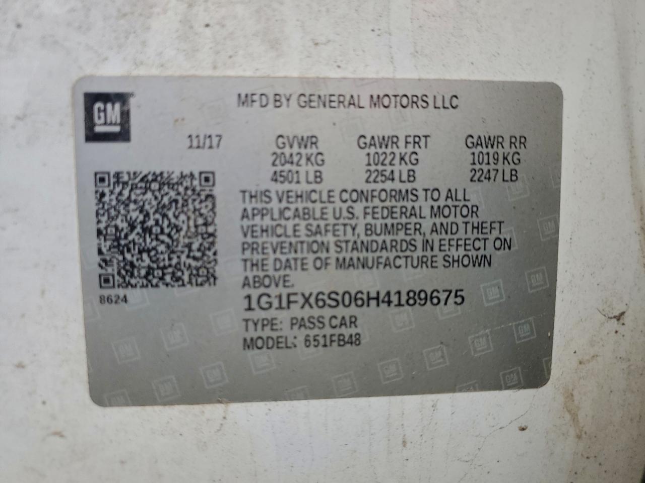 2017 CHEVROLET Bolt EV