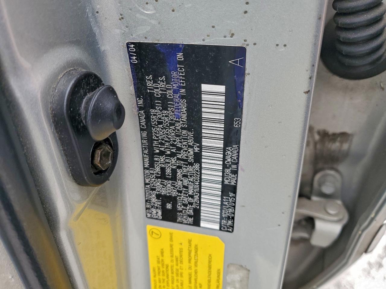 2004 LEXUS Rx 330