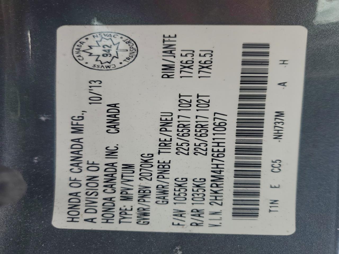 2014 HONDA CR-V