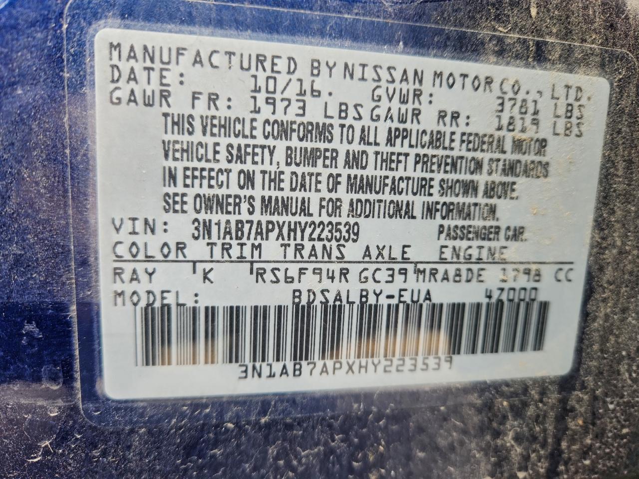 2017 NISSAN SENTRA