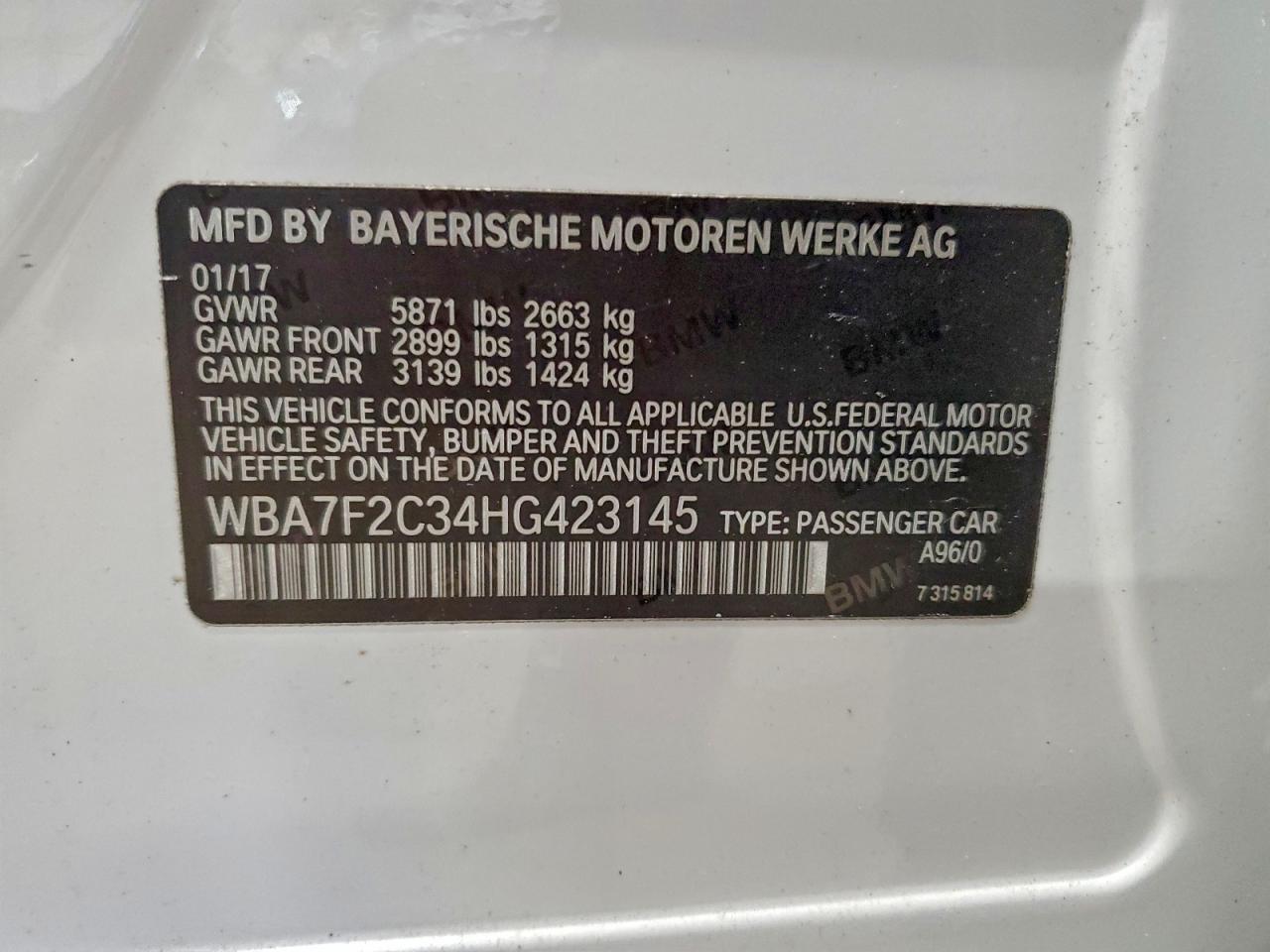 2017 BMW 7 series