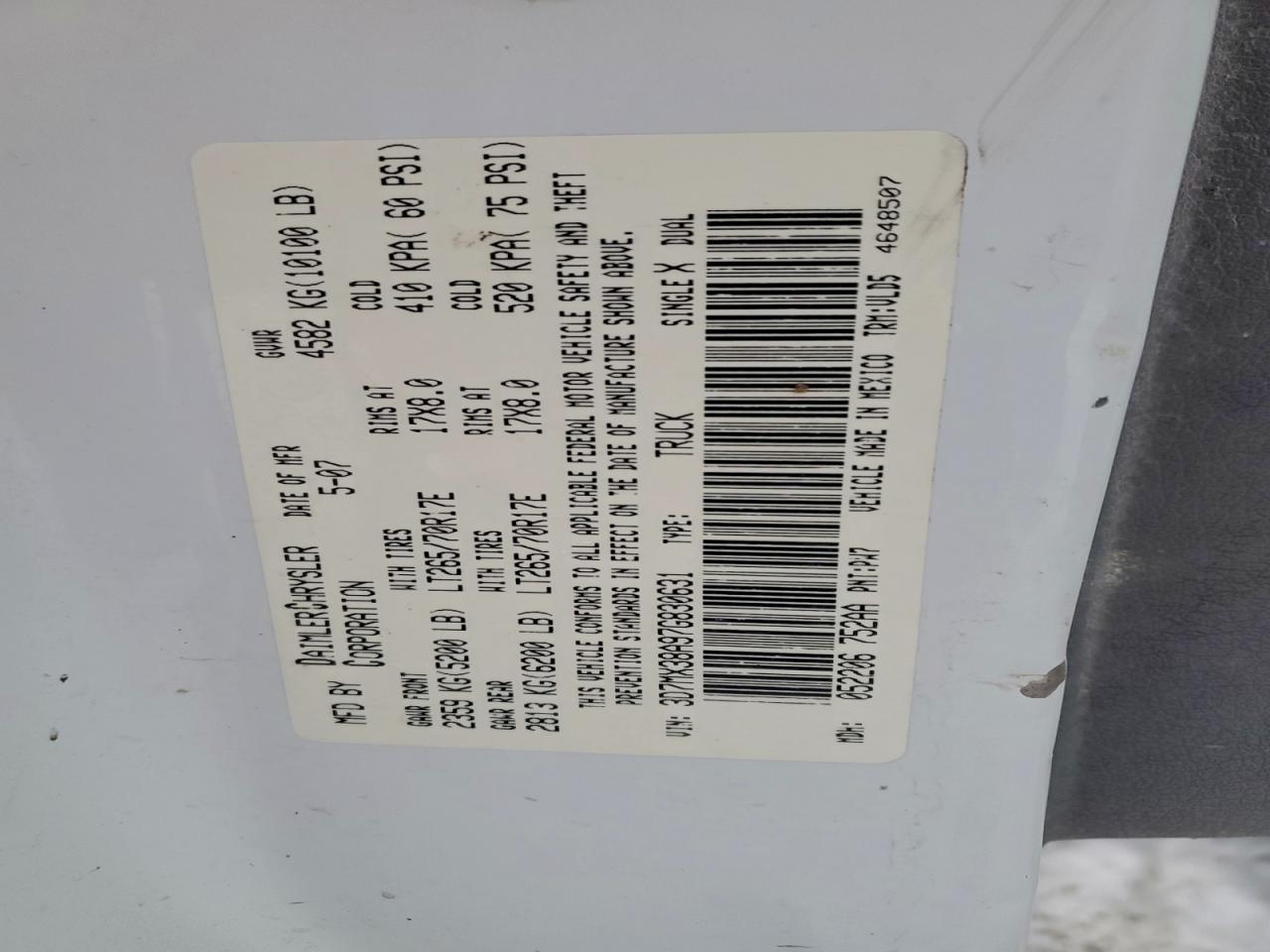 2007 DODGE Ram 3500