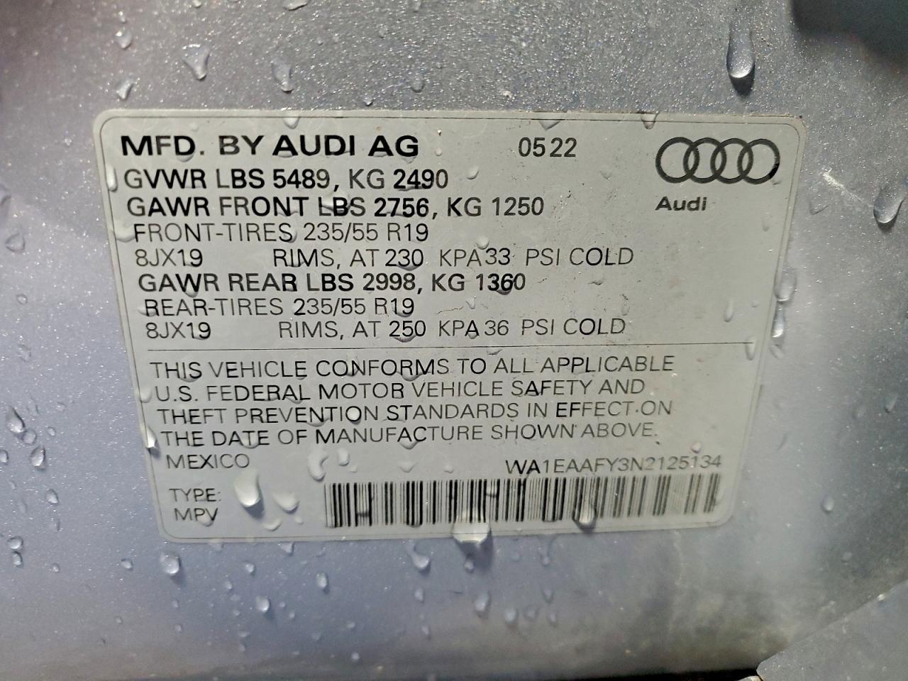 2022 AUDI Q5