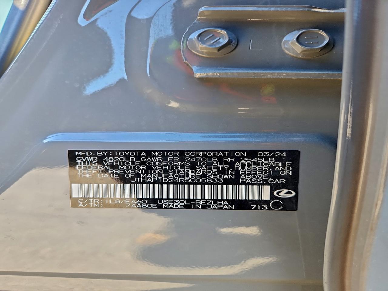 2024 LEXUS IS 500