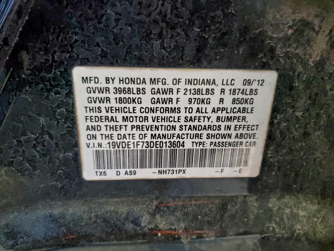 2013 ACURA ILX
