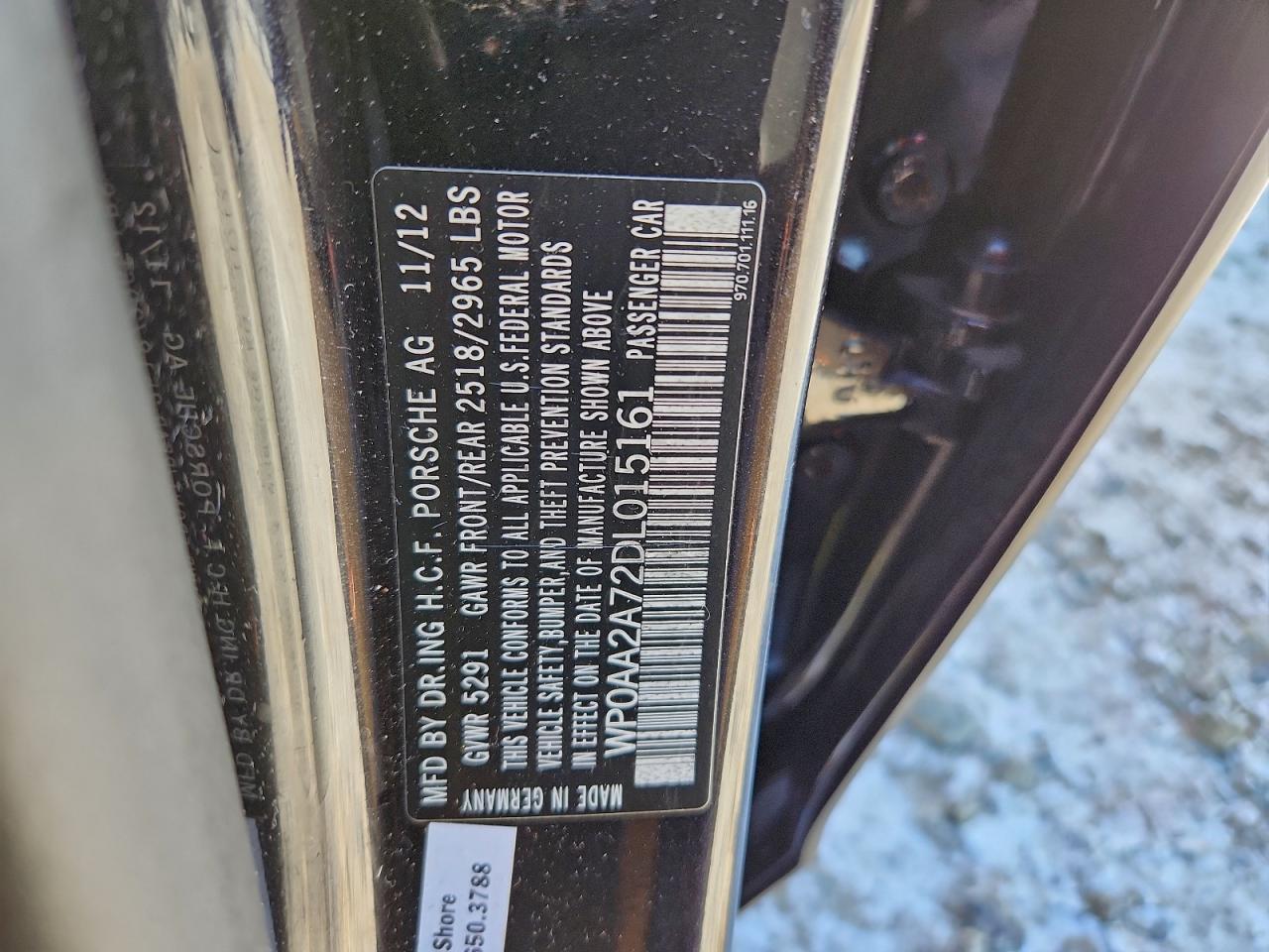 2013 PORSCHE Panamera