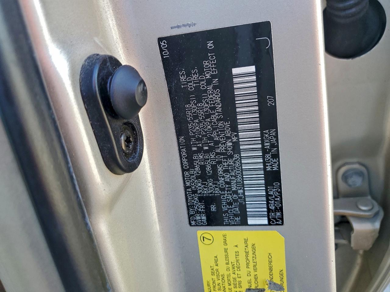 2006 LEXUS RX 400