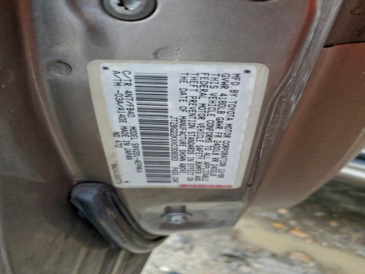 1999 TOYOTA CAMRY