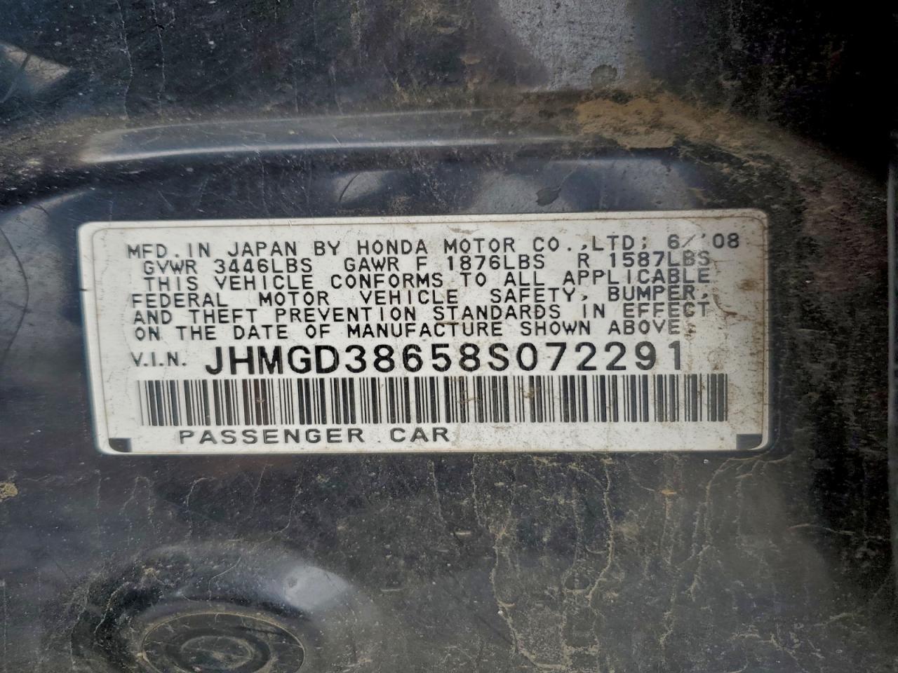 2008 HONDA FIT