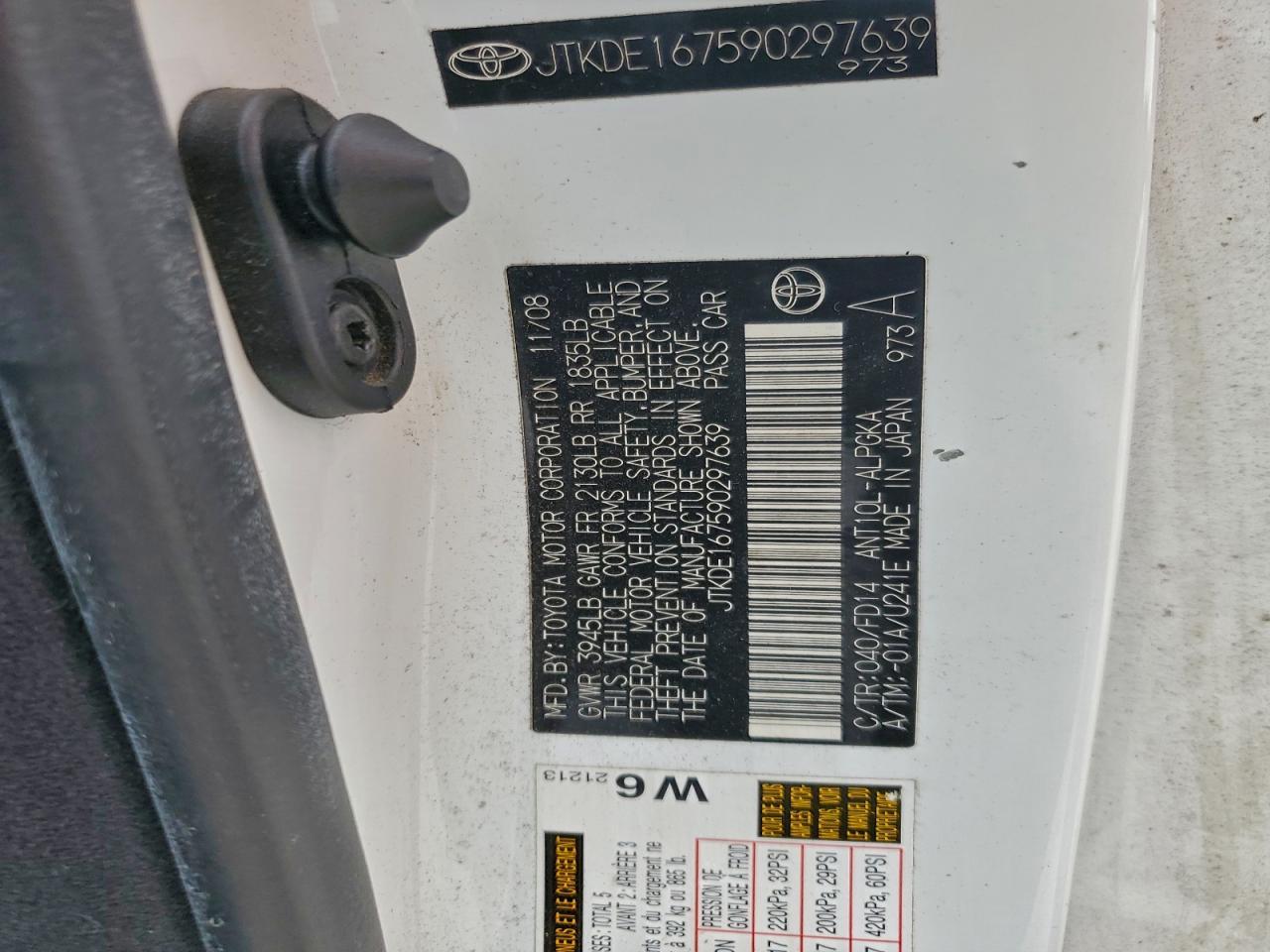 2009 TOYOTA SCION