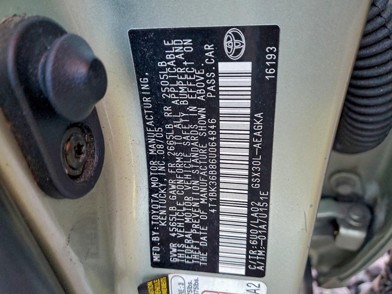 2006 TOYOTA Avalon
