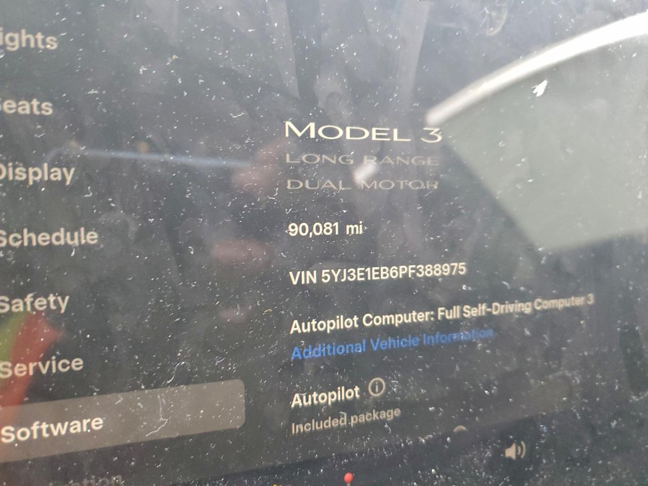 2023 TESLA MODEL 3