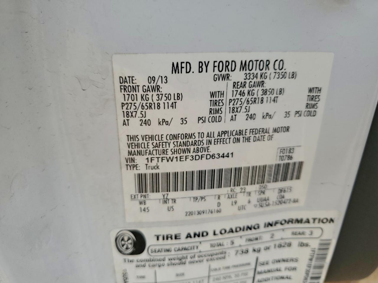 2013 FORD F-150