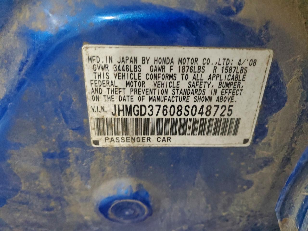 2008 HONDA FIT
