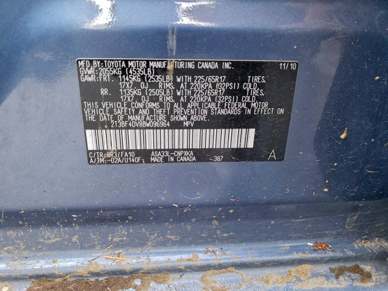 2011 TOYOTA RAV4