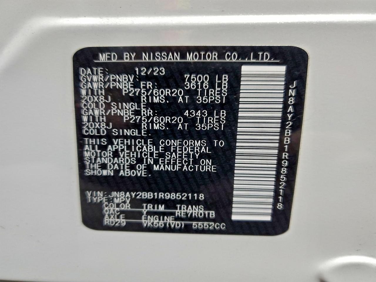 2024 NISSAN Armada