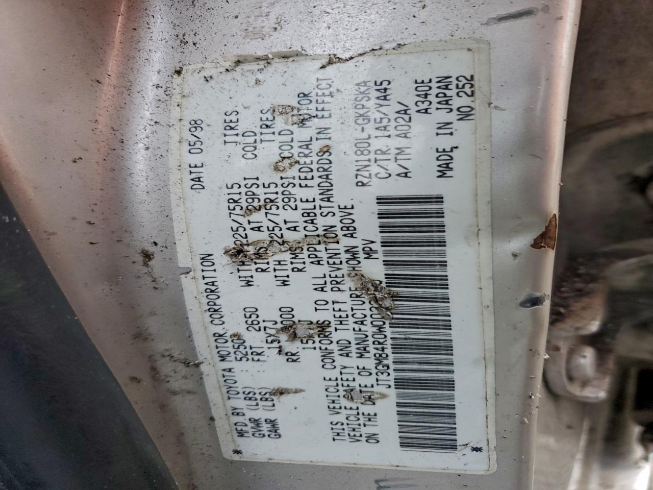 1998 TOYOTA 4Runner